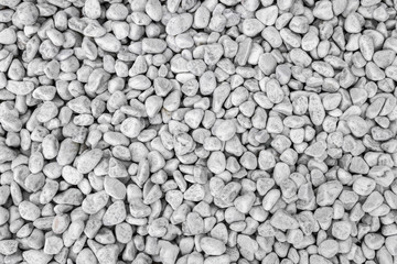 White and gray pebbles