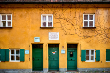Obraz na płótnie Canvas Augsburg: Fuggerei - the world oldest social housing. Bavaria, Germany