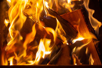 beautiful and at the same time dangerous fire