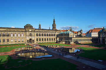 Fototapeta premium Zwinger art gallery and museum in Dresden, Saxony Germany