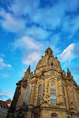 Fototapeta na wymiar Landmarks of Saxony Germany - elegant baroque city Dresden, popular touristic attraction