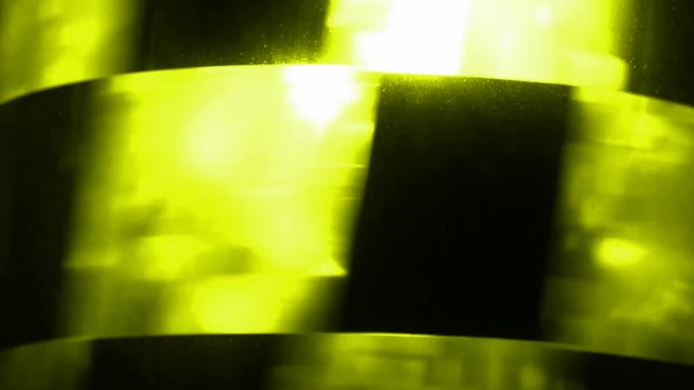 Rotating neon light.