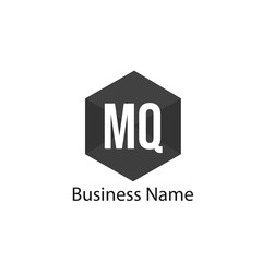 Initial Letter MQ Logo Template Design