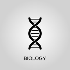 Biology icon. Biology symbol. Flat design. Stock - Vector illustration.