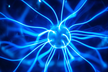 Close up of Plasma globe