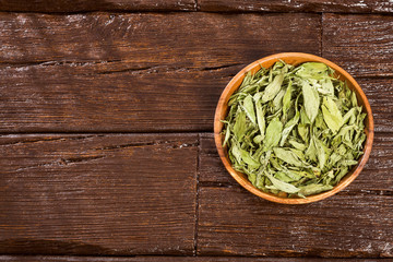 Fototapeta premium Leaves of the stevia plant - Stevia rebaudiana.