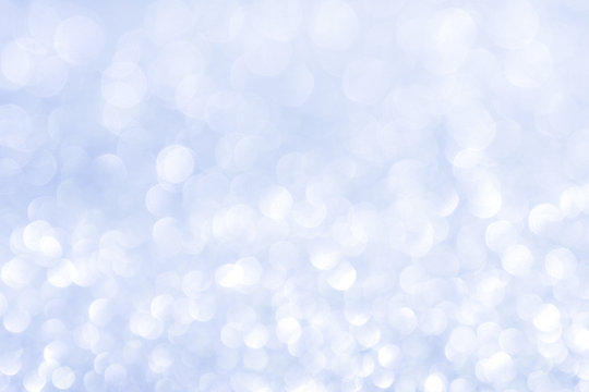 Abstract Background Blue Light Bokeh Christmas Holiday