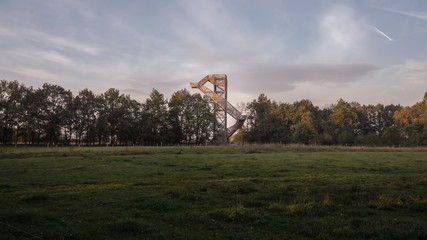Tower in Onlanden near Groningen, for a nice view over the wetlands