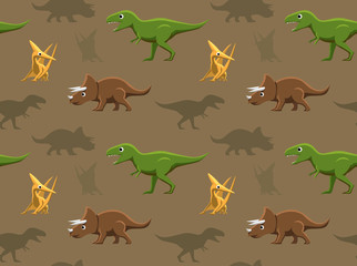 Dinosaurs Wallpaper Vector Illustration 9 © bullet_chained