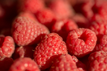 fresh raspberries background