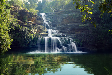 The Pandav Falls is a waterfall in the Panna district in the Indian state of Madhya Pradesh.