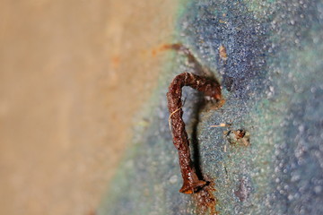 Nail in the concrete