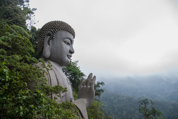 Buddha Status on the Mountain 