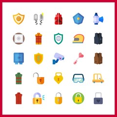 safe icons set. domestic, tablet, hack and parents graphic works