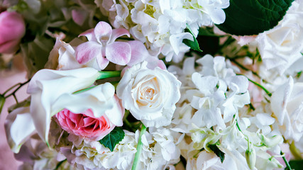 Beautiful flowers vintage wedding background wallpaper.