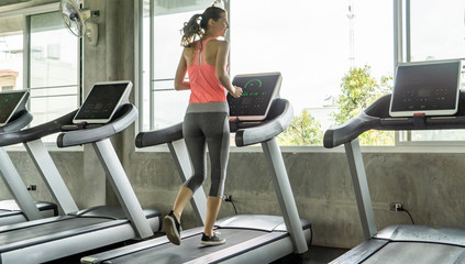 Fototapeta premium women workout in gym