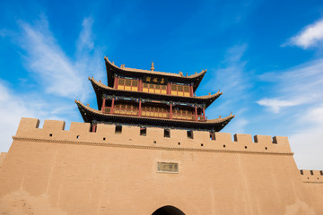 Jiayuguan, located in Gansu Province, China,