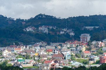 The beautiful city on the mountain in Dalat, Vietnam