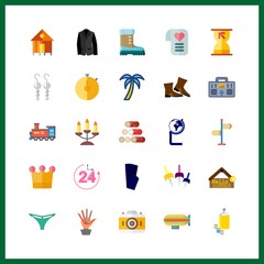 vintage icon. zeppelin and knob vector icons in vintage set. Use this illustration for vintage works.