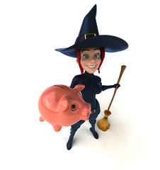 Sexy witch - 3D Illustration