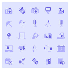 Photo equipment icons