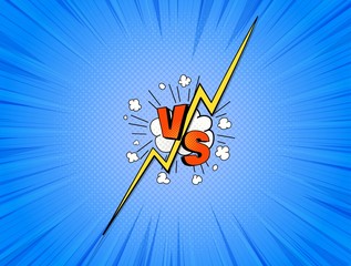 VS comics illustration.