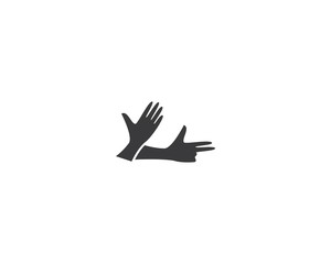 Hand logo illustration