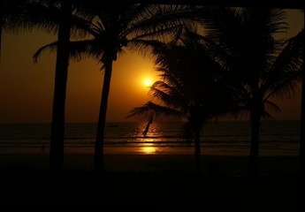 Sunset in Goa / Sonnenuntergang in Goa / Indien