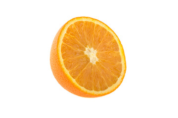 orange slice isolated on white background