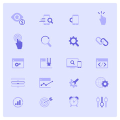 Set of SEO and Development icons