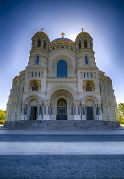 Naval cathedral of Saint Nicholas in Kronstadt Russian Orthodox cathedral
