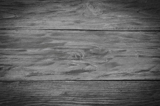 Empty wooden texture background of old grunge wood. Black wood plank texture