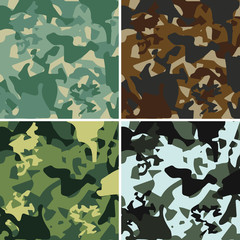Camouflage pattern back