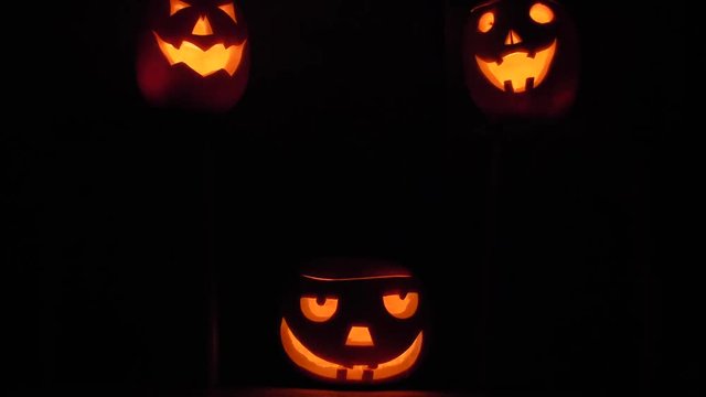 Three Happy Halloween Background