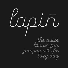 Cute script font in lowercase (oblique version)