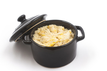 Brazilian Egg Farofa. Manioc Flour