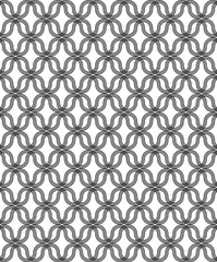 geometric pattern with crisscrossing undulating black lines