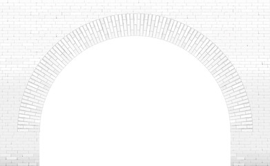 Old brick arch loft facade © denisik11