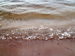 small waves in the surf