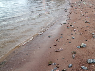 small waves in the surf