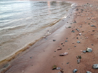 small waves in the surf