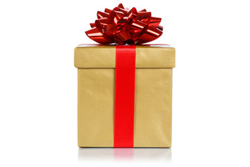 Geburtstag Weihnachten Geschenk Weihnachtsgeschenk Geburtstagsgeschenk Schachtel gold golden Freisteller