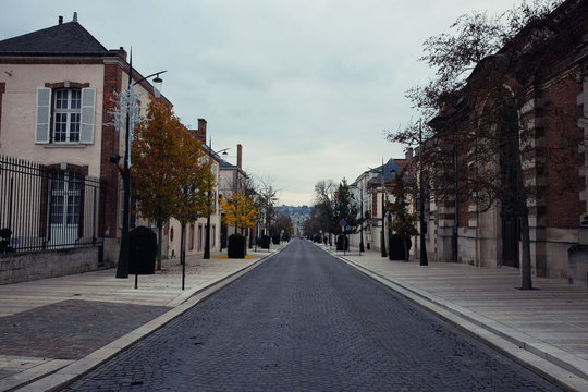 Avenue de Champagne in Epernay, France in autumn