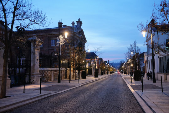 Avenue de Champagne in Epernay, France in autumn