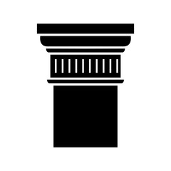 Column icon, logo on white background