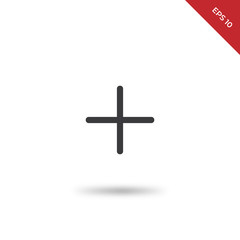 Obraz premium Plus vector icon