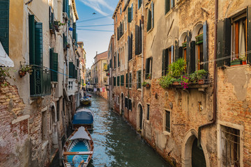 old canals houses and streets of venice