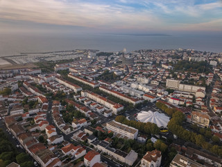 Aerial view Royan in France, department Charente Maritime