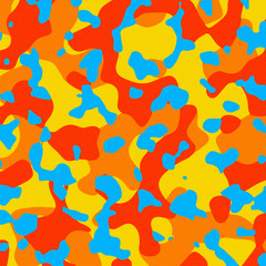 Multicolor party time camouflage pattern © Shy Radar