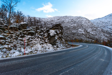 Mountains in the north of Norway,Tromso